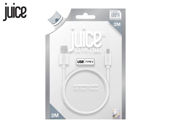 Juice 2m Charging Cables Assortment - USB-A to USB-C 2.0 - White