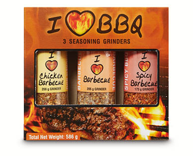 I Love 3pk Seasoning Grinders Gift Pack 586g-780g