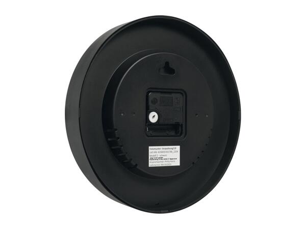 Auriol Wall Clock with Temperature & Humidity