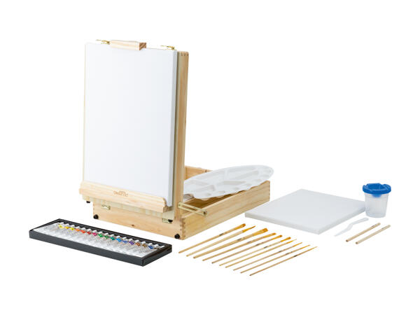 Mallette chevalet de table, 52 pièces