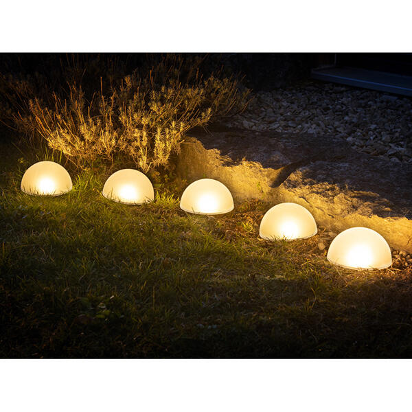 LED-Solar Gartenstecker 5er