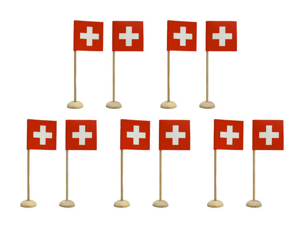 Drapeaux de table, lot de 10