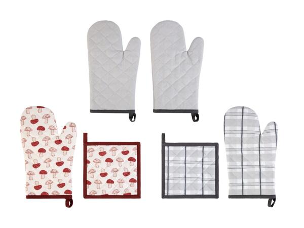 Gant de four/​set gant et manique, 2 pièces