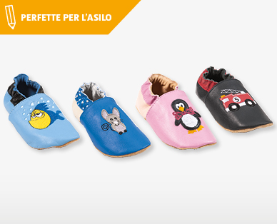Pantofole di pelle per bebè/bambini piccoli IMPIDIMPI