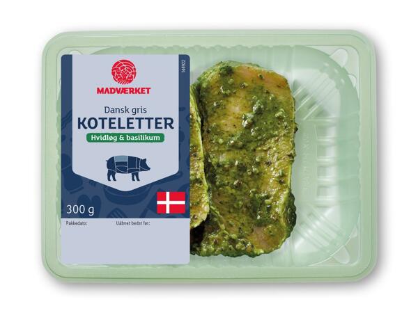 MADVÆRKET Marinerede nakkekoteletter eller koteletter