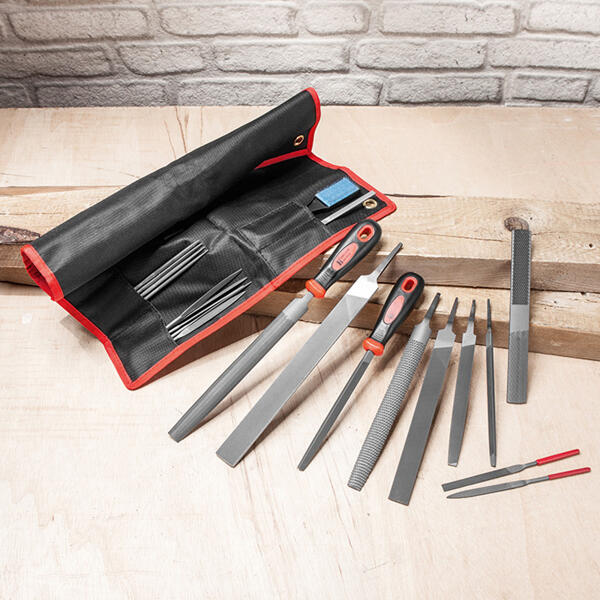 Feilen- und Raspelsatz in Rolltasche 23tlg.