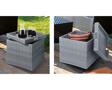 Gardenline Rattan Storage Accent Table