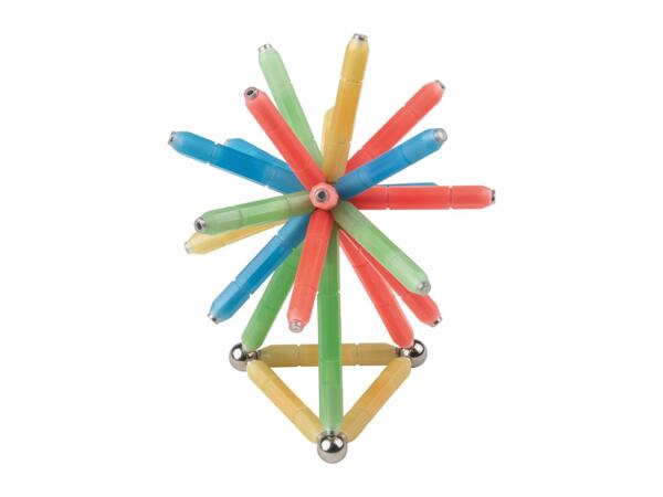 Lupilu Glow in the Dark Magnetic Building Set - 56 Pieces