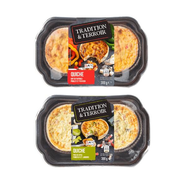Ambachtelijke quiches, 2 st.