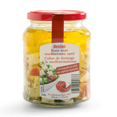 Käsewürfel in Öl
