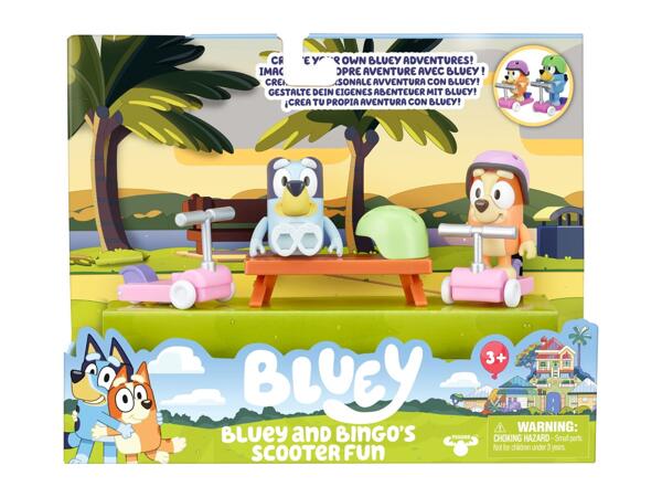 Bluey and Bingo's Scooter Fun Playset