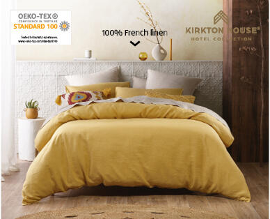 French Linen Quilt Cover Set – King Size