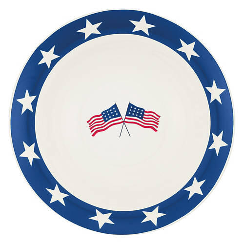4 Pack Americana Stoneware Bowls - Stars