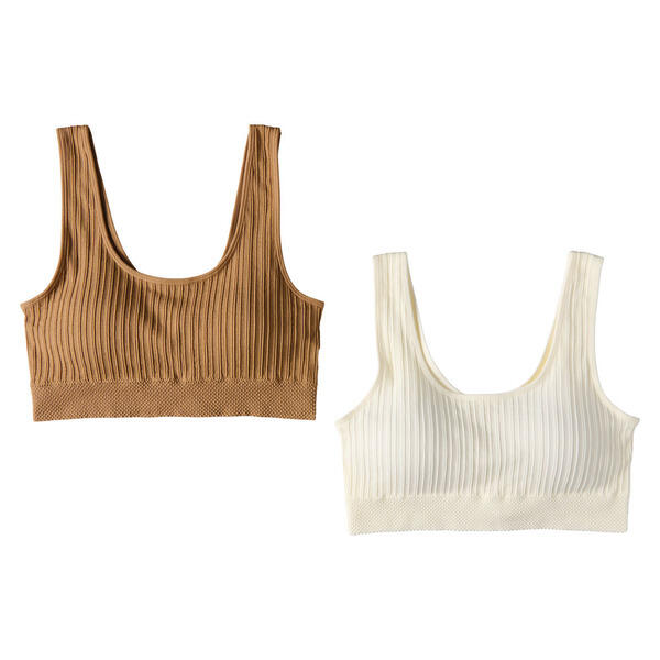 SERRA White/Brown Bra - XL