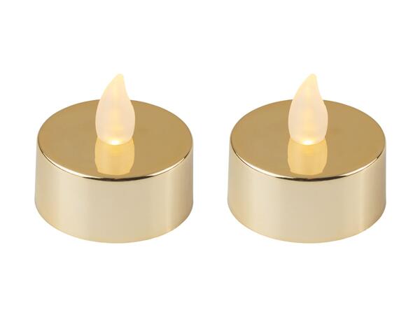 LED Tealights, 2 or 4 pieces