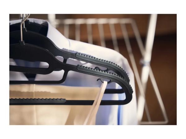 Black Coat Hangers - 10 Pack