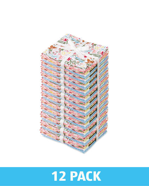 5 Princess Fat Quarters 12 Pack