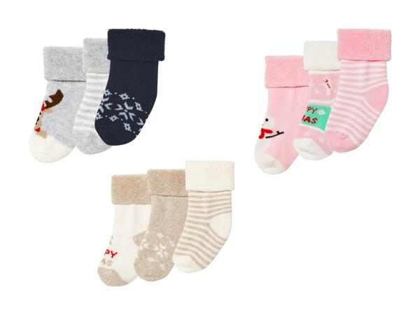 Chaussettes pour bébé, pack de 3
