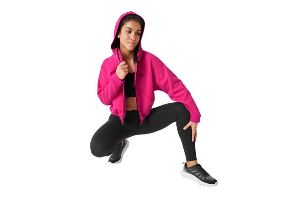 Ladies' zip through hoodie