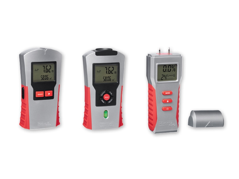 Powerfix(R) Multi-Purpose Detector/Ultransonic Distance Meter/ Moisture Meter