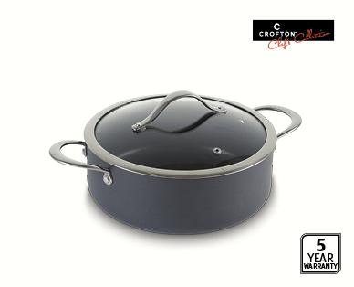 4L Hard Anodised Casserole or Sauté Pan