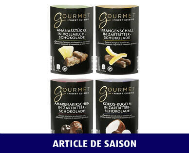 GOURMET 
 FRUITS ENROBÉS DE CHOCOLAT