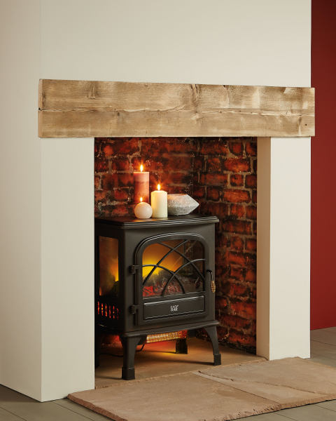 Glass Sided Electric Fireplace
