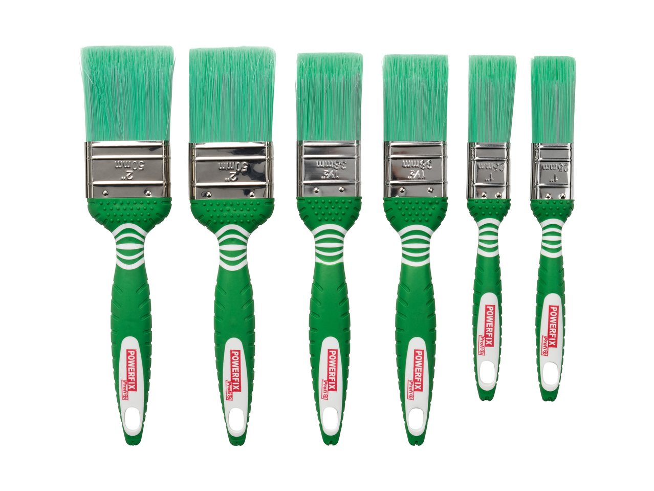 Set de pinceaux plats, 6 pièces