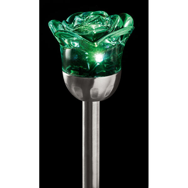 LED-Solar-Gartenstecker "Rose"