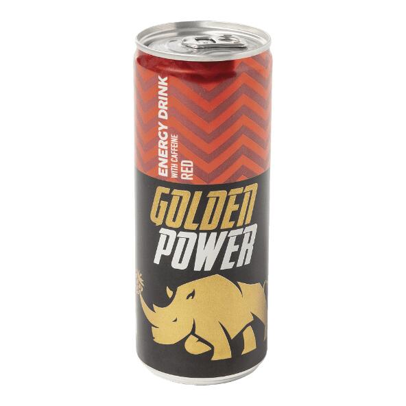 GOLDEN POWER(R) 				Energydrink red