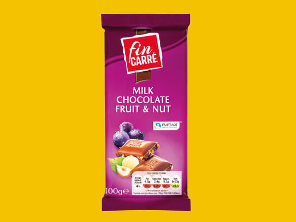 Fin Carré Fruit & Nut Milk Chocolate
