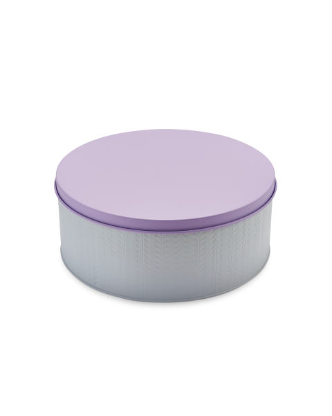 Embossed Cake Tin & Plate Set
