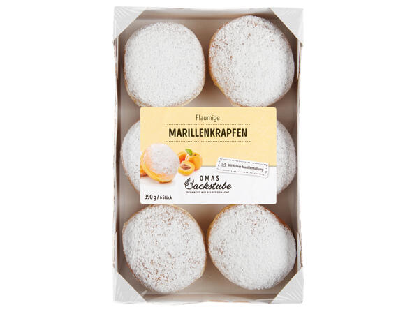 Flaumige Marillenkrapfen