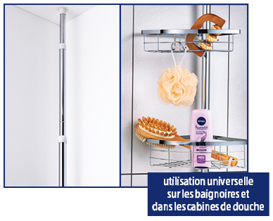 Étagère de salle de bain télescopique EASY HOME(R)