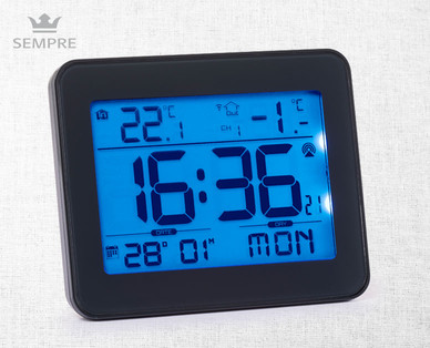 SEMPRE Funkwecker mit Temperaturstation