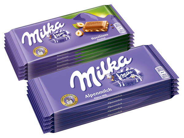 MILKA Tafelschokolade 5x 100 g