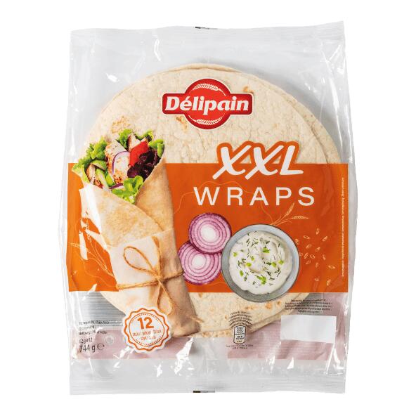 DÉLIPAIN(R) 				Wraps XXL, 12 st.