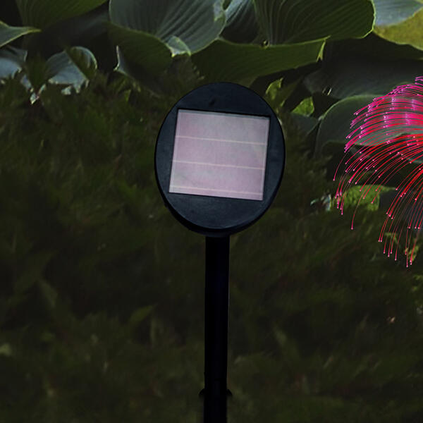 LED-Solar-Fiberglasstecker 3er