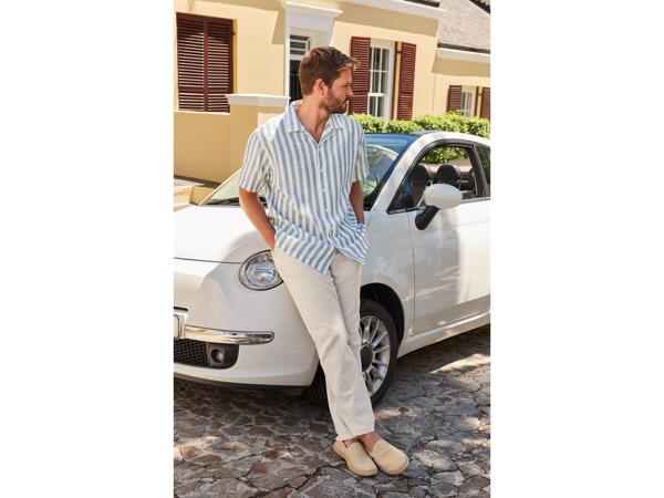 Men's linen-blend shirt