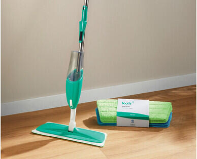 Koh Spray Mop with 5 Reusable Pads