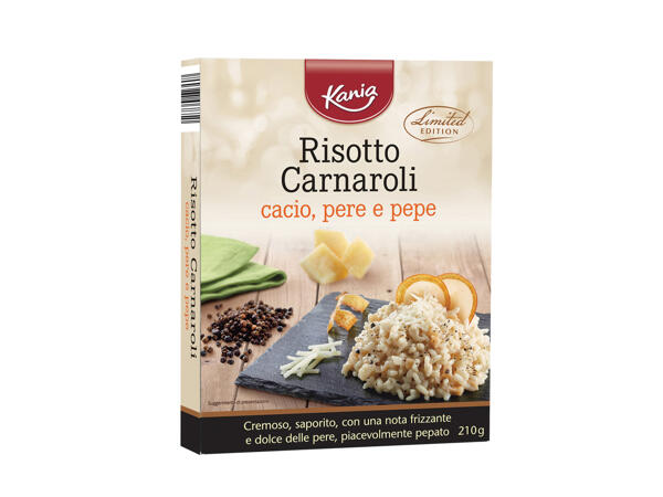 Carnaroli Risotto with Cacio, Pears and Pepper