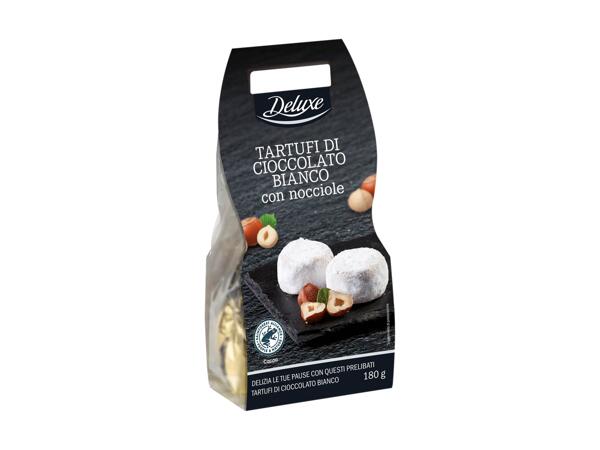 White Chocolate Truffles with Hazelnuts