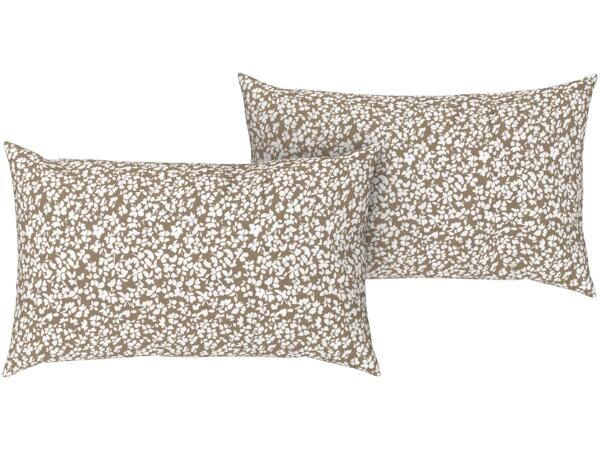 Cotton sateen pillowcases, 2 pieces