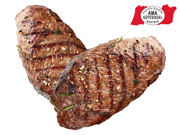 Frische Rinder Hüftsteaks