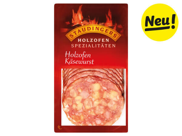 Staudinger Holzofen Käsewurst