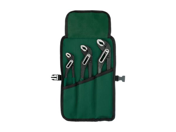 Spanner set or water pump plier set, 3 pieces