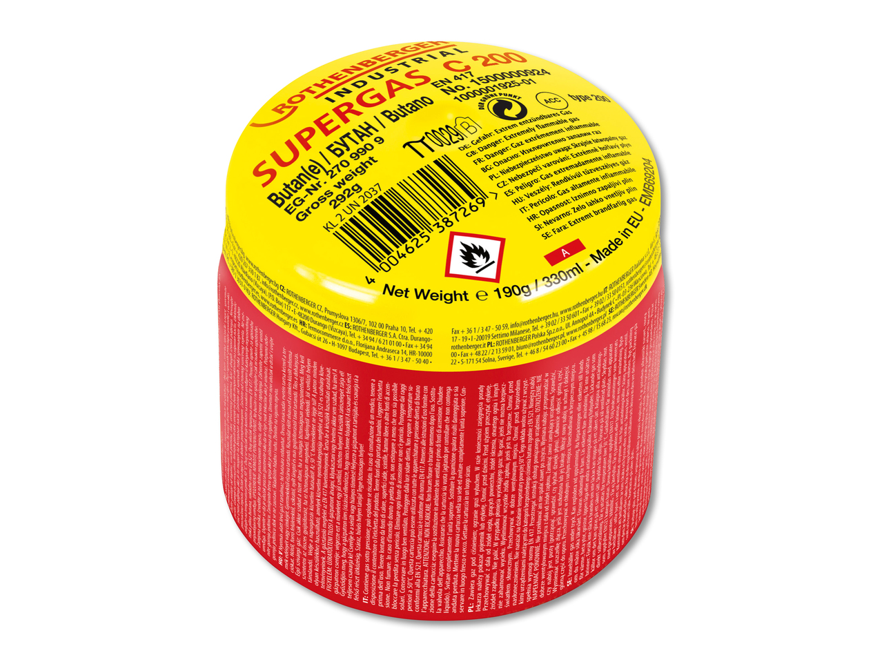 Cartouche de gaz "Supergas C 200"