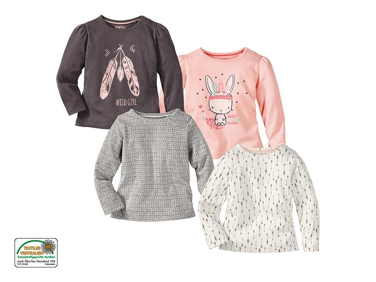 Langarmshirts, 2er