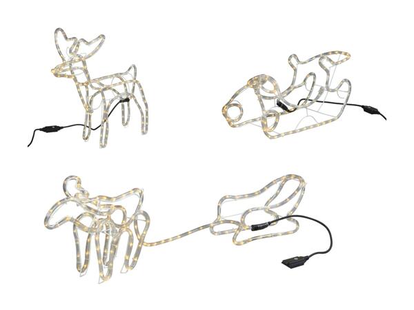 Figure decorative 3D in tubo luminoso a LED