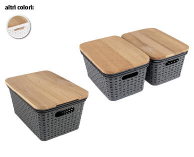 EASY HOME(R) CESTINI SISTEMATUTTO IN RATTAN